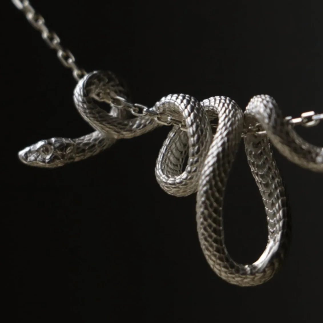 Beautifully Twisted Snake Necklace Pendant