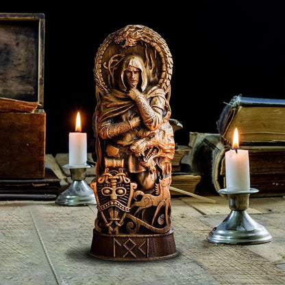4pcs/set Gift Choice Norse Gods Sculpture Ornament Resin Materials Elegant Decoration Unique Style As Shown