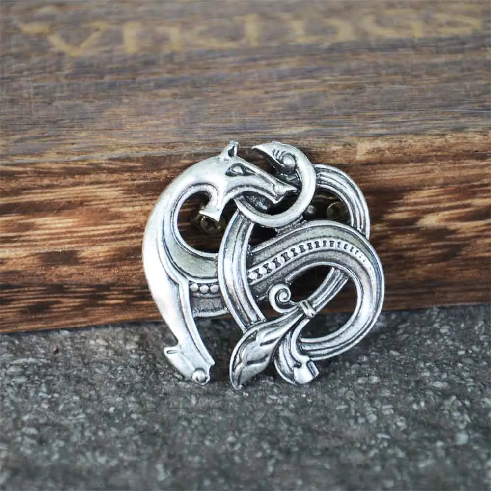 Norse Dragon Scandinavian Viking Brooches Knots Jewelry