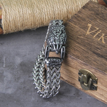 Viking Wolf Bracelet Stainless Steel