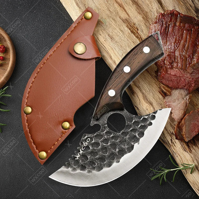6PCS Stainless Steel Knife Set Professional High Quality Kitchenware Multipurpose Sharp Boning Meat Cleaver Cutting Knives with