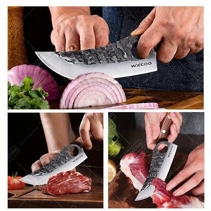 1 PC Kitchen Chef Knife Stainless Steel Multipurpose Boning Knife with Sheath Professional Cooking Knife Utility Kitchen Fish