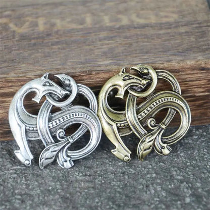 Norse Dragon Scandinavian Viking Brooches Knots Jewelry