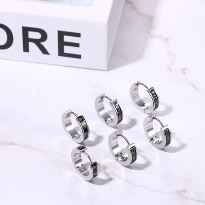 Viking Rune Embrace Earrings Stainless Steel