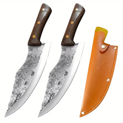 Forged Boning Knife Stainless Steel Professional Kitchen Utility Knife Butcher Chef Meat Fish Vegetable Chopper Santoku Cutting