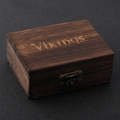 Stainless Steel 2cm Small Thor's Hammer Necklace - Wooden Box as Gift - Viking Necklace