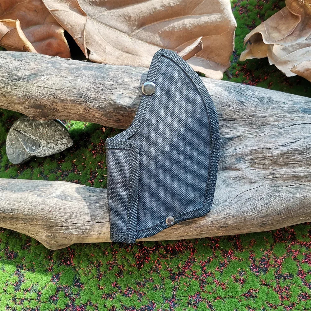 Stainless Steel Survival Hunting Tomahawk Ax - Lightweight Camping Hand Fire Ax with Paracord Handle and Nylon Sheath