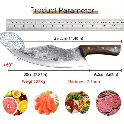 Professional Forged Boning Knife Chef Knife Stainless Steel Multipurpose Butcher Utility Chopper Cleaver Fish Beef Meat Knife