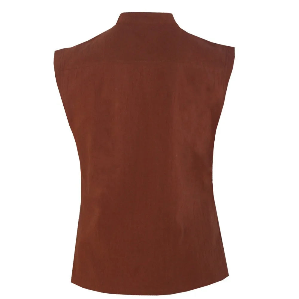 New Medieval Retro Men's Short Vest Multi Color Selection Halloween Carnival Dress Up Costume Daily Outfit Hot Selling