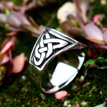 Stainless Steel Tree of Life Signet Ring
