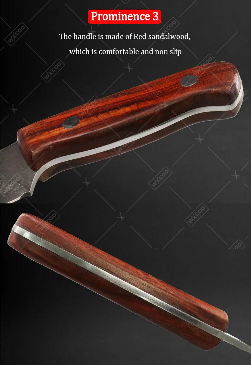 2 PCS Stainless Steel Kitchen Knife Set Mini Butcher Paring Cleavers Multipurpose Hand Forged Utility Cutters for Kitchen