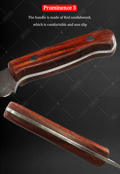 2 PCS Stainless Steel Kitchen Knife Set Mini Butcher Paring Cleavers Multipurpose Hand Forged Utility Cutters for Kitchen
