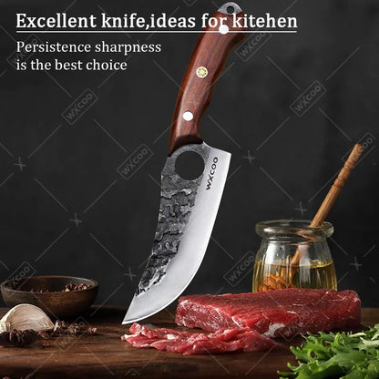 1 PC Kitchen Chef Knife Stainless Steel Multipurpose Boning Knife with Sheath Professional Cooking Knife Utility Kitchen Fish