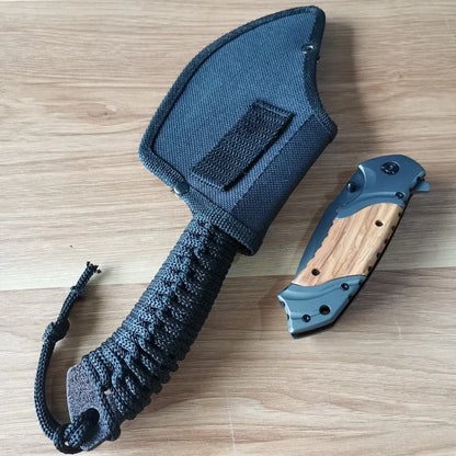 Stainless Steel Blade Tomahawk: Jungle Machete with Non-Slip Handle for Outdoor Camping & Survival