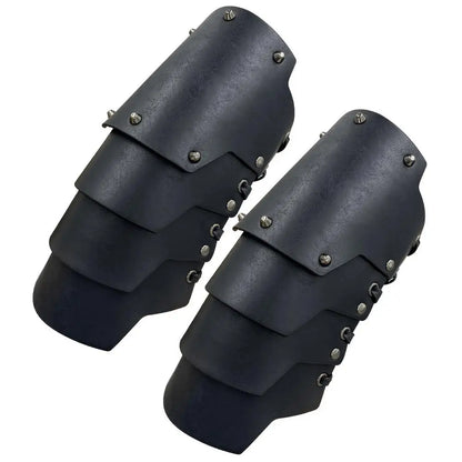 Medieval Bracers Medieval Arm Guard Bracers Cosplay Arm Bracers PU Leather Costume Bracer Viking Bracers For Historical