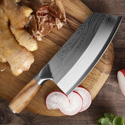 4PCS Kitchen Chef Knife Set Multipurpose Cooking Knife Stainless Steel Boning Barbecue Vegetable Chopper Cutting Utility Outdoor