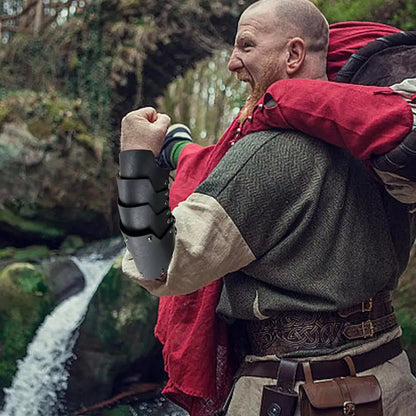 Medieval Bracers Medieval Arm Guard Bracers Cosplay Arm Bracers PU Leather Costume Bracer Viking Bracers For Historical