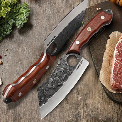3 PCS Stainless Steel Boning Knife Set Professional High Quality Sharp Handmade Forged Kitchen Utility Cutting Knives