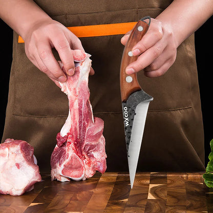1PC/3PCS Stainless Steel Multipurpose Chef Knife Kitchen Tools Boning Slicing Peeling Filleting Butcher Meat Cleaver Wood Handle