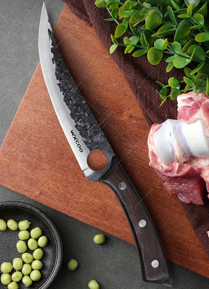 1 PC High Carbon Steel Boning Knife with Sheath Professional Kitchen Knife Multipurpose Fruit Vegetable Meat Fish Cleaver Sharp