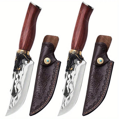 Forged Boning Knife Stainless Steel Professional Kitchen Utility Knife Butcher Chef Meat Fish Vegetable Chopper Santoku Cutting