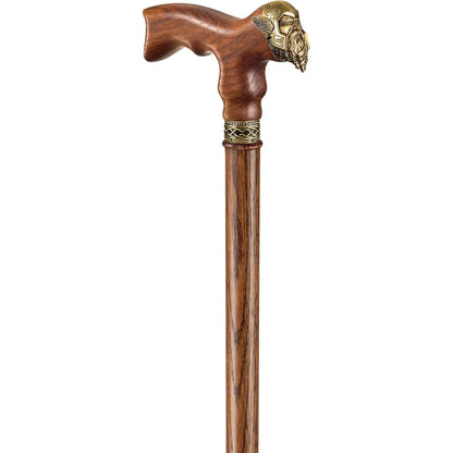 Asterom Cane - Handmade Viking Walking Cane - Canes for Men - Wooden, Unique, Cool, Walking Sticks for Men & Seniors (Thor in Ca