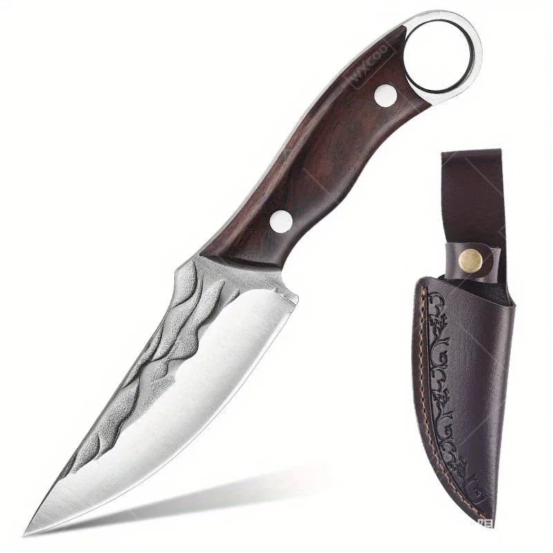 Kitchen Knife Meat Professional Stainless Steel Cleaver Boning Slicer Butcher Fruit Camping Multipurpose Sharp Knife