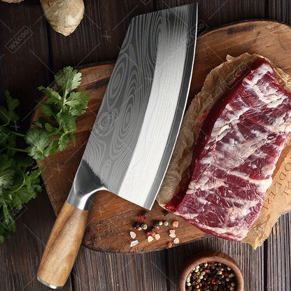 3Pcs Multipurpose Knife Small Pocket Kitchen Chef Knife High Carbon Steel Boning Slicing Mini Knife Stainless Steel Santoku