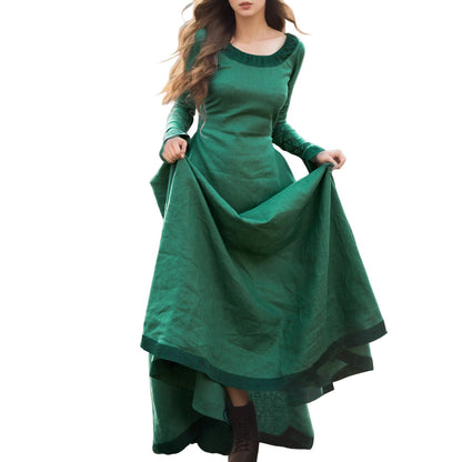 Medieval Robe Dress Long Sleeve Viking