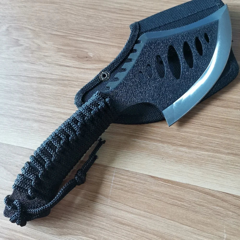 Stainless Steel Blade Tomahawk: Jungle Machete with Non-Slip Handle for Outdoor Camping & Survival