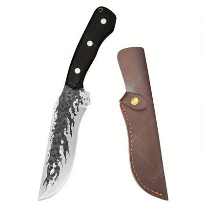 2PCS Stainless Steel Knife Handmade Forged Cleaver Boning Fish Barbecue Camping Outdoor Kitchen Knife