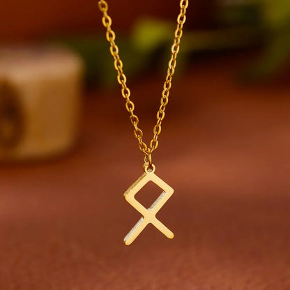 Viking Rune Necklace Stainless Steel