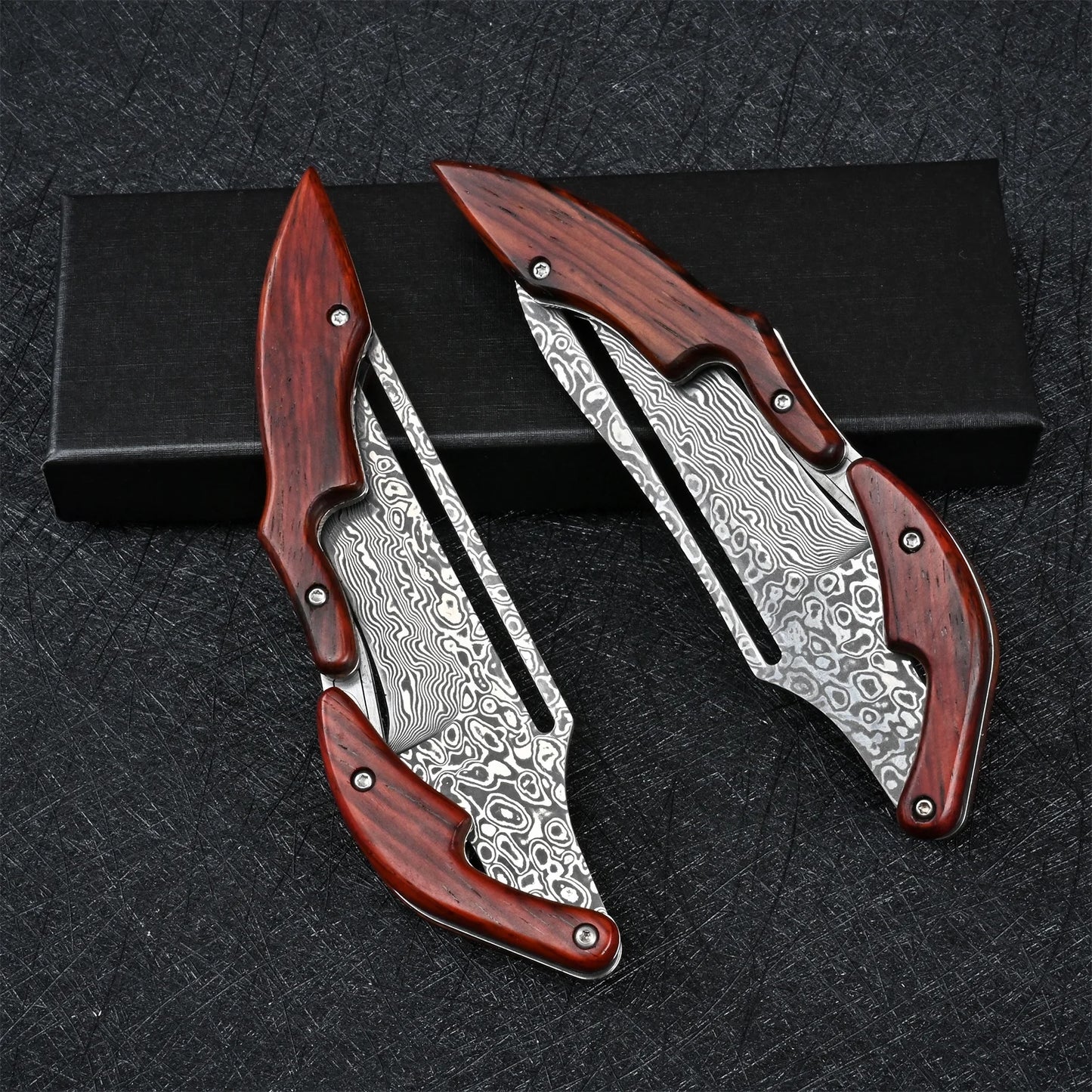 VG10 Damascus Knives Tactical Hunting Mechanical Folding Knife Fixed Blade Outdoor Camping Survival EDC Pocket Defense Tools