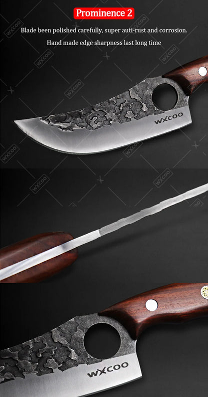 1 PC Kitchen Chef Knife Stainless Steel Multipurpose Boning Knife with Sheath Professional Cooking Knife Utility Kitchen Fish