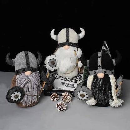 Nordic Viking Gnomes Durable And Reusable Resin Tabletop Statue Decor Plush Gnome Doll Decoration For Fireplace Christmas Tree