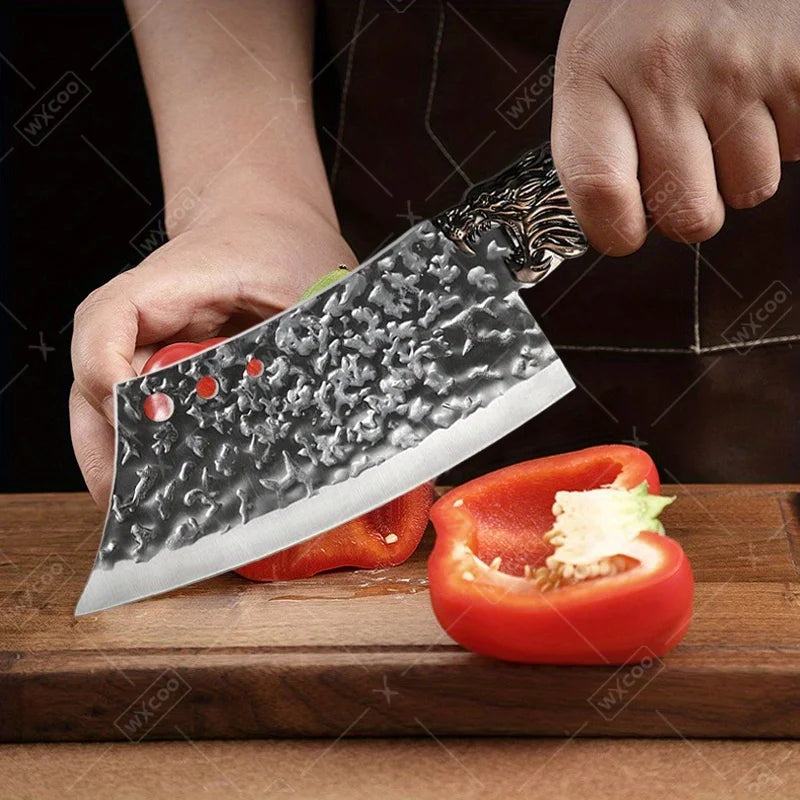 6Pcs Professional Kitchen Chef Knife Set Stainless Steel Utility Knife Boning Knife Butcher Knife Fish Knife Cutting Knife