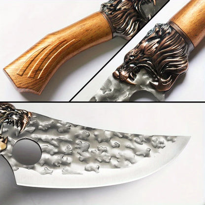 7PCS Professional Kitchen Knife Set Stainless Steel Chef Utility Boning Butcher Cleaver Paring Fish Multipurpose Cutting Tools