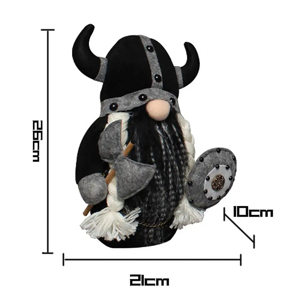 Nordic Viking Gnomes Durable And Reusable Resin Tabletop Statue Decor Plush Gnome Doll Decoration For Fireplace Christmas Tree