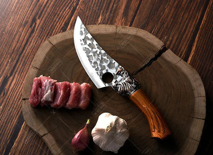 6Pcs Professional Kitchen Chef Knife Set Stainless Steel Utility Knife Boning Knife Butcher Knife Fish Knife Cutting Knife
