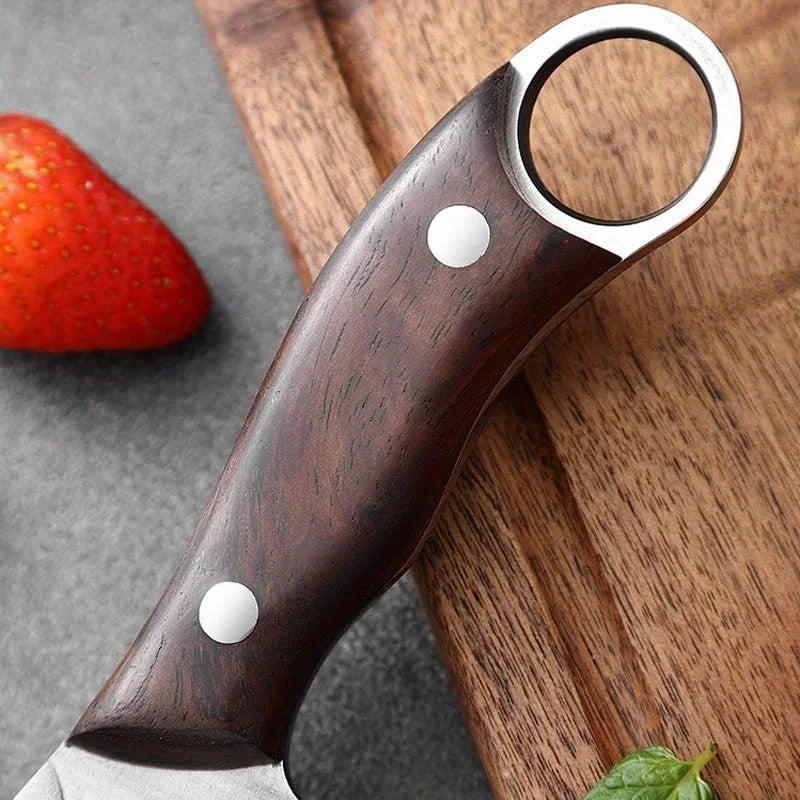 Kitchen Knife Meat Professional Stainless Steel Cleaver Boning Slicer Butcher Fruit Camping Multipurpose Sharp Knife