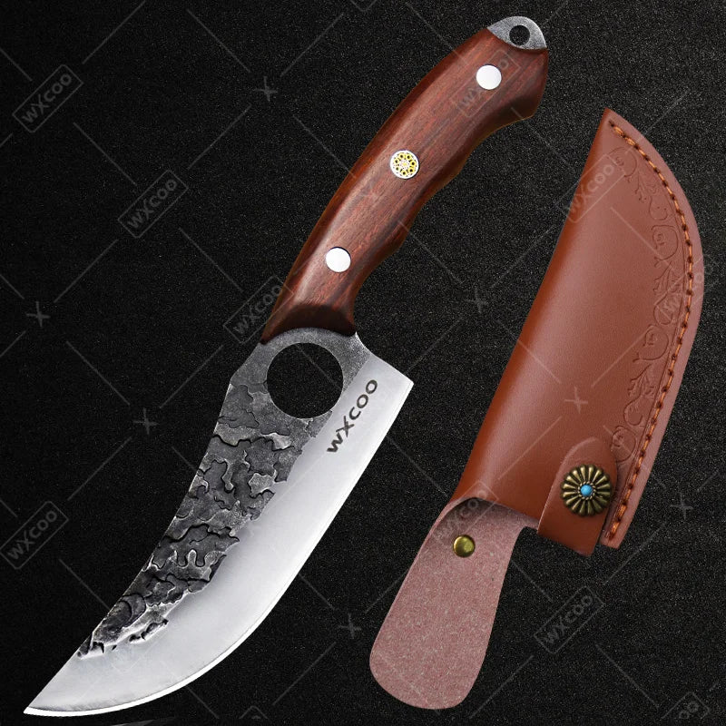1 PC Kitchen Chef Knife Stainless Steel Multipurpose Boning Knife with Sheath Professional Cooking Knife Utility Kitchen Fish