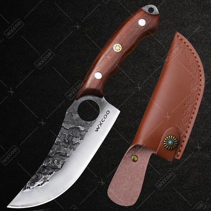 1 PC Kitchen Chef Knife Stainless Steel Multipurpose Boning Knife with Sheath Professional Cooking Utility Fish Barbecue
