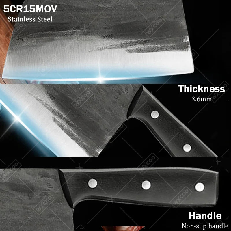 1 PC Stainless Steel Boning Knife Handmade Forged Professional Kitchen Knife Butcher Knife Meat Cleaver Vegetable Fruit Knife