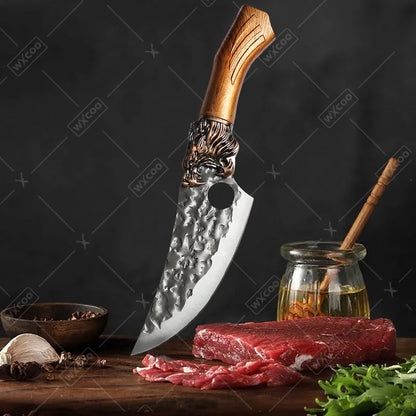 6Pcs Professional Kitchen Chef Knife Set Stainless Steel Utility Knife Boning Knife Butcher Knife Fish Knife Cutting Knife