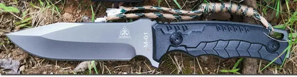 Stainless Steel Survival Hunter Tomahawk Ax: Lightweight Camping Axe with Paracord Handle & Nylon Sheath