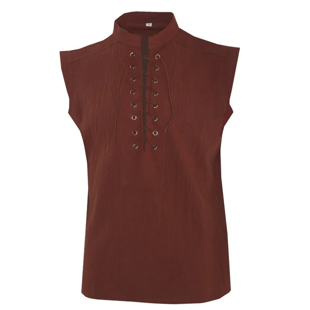 New Medieval Retro Men's Short Vest Multi Color Selection Halloween Carnival Dress Up Costume Daily Outfit Hot Selling