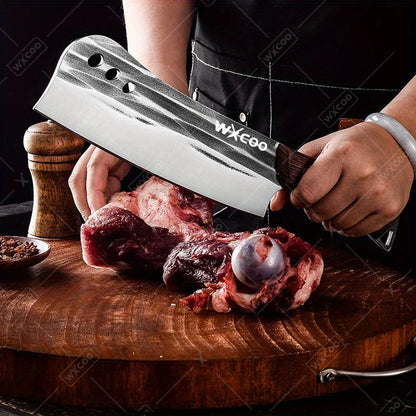 1 PC/3 PCS Stainless Steel Meat Cleaver Sharp Boning Knife Kitchen Utility Knife Handmade Forged Multipurpose Tool Wooden Handle