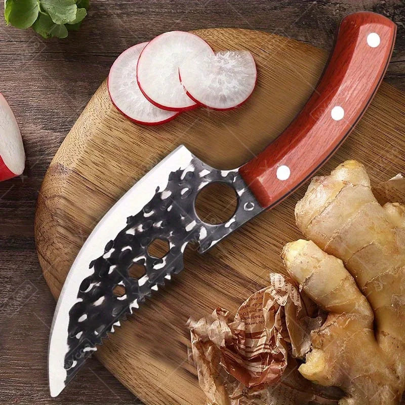 1 PC Stainless Steel Boning Knife Professional Kitchen Utility Knife Multipurpose Handmade Forged Cutting Knife With Sheath For