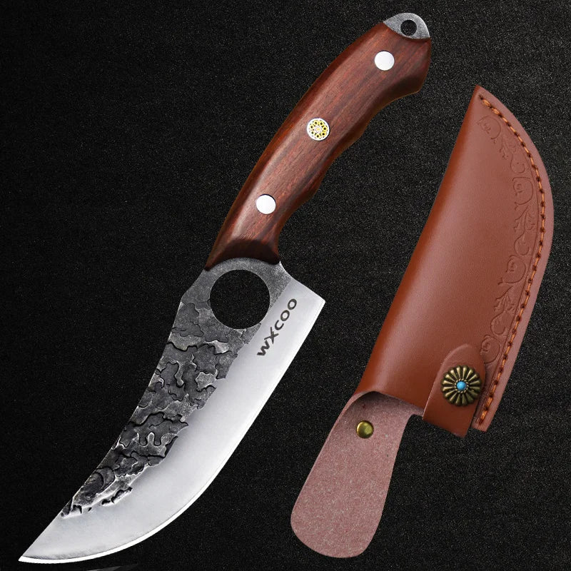 1 PC Kitchen Chef Knife Stainless Steel Multipurpose Boning Knife with Sheath Professional Cooking Knife Utility Kitchen Fish