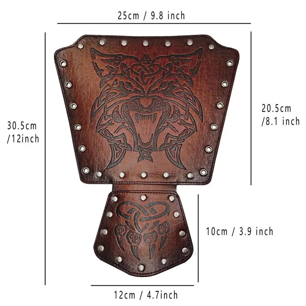Medieval Arm Gauntlets Feather Viking Wrist And Hand Bracer Nordic Viking Style Hand Guard Costume For Playing Roles For Cosplay